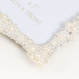 Фоторамка для фото 13×18 см «Жемчужные волны», стразы, 15×19.7 см