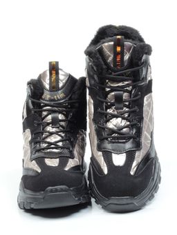04-8524-3 BLACK Ботинки женские зимние (искусственные материалы) - Фабричный китай фото 11