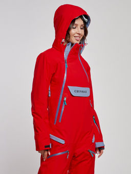 Горнолыжный комбинезон женский зимний красного цвета 2323Kr - Chunmai фото 7