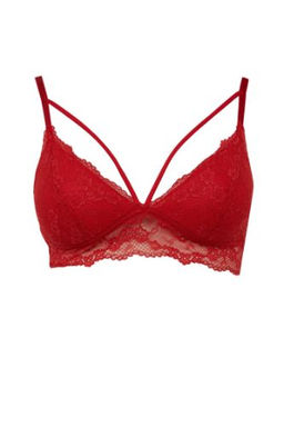 Fall in Love Y?lbas? Temal? Pedli Dantelli K?rm?z? Bralet