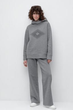 ЕВТ 4017/серый меланж брюки жен