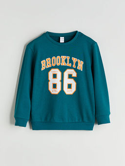 Bisiklet Yaka Erkek ?ocuk Sweatshirt