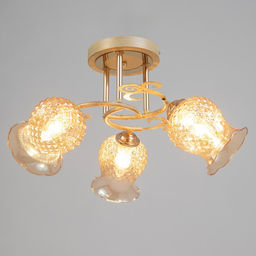 Люстра «Фрези» 3хЕ27 40 Вт золото 54×54×28 см BayerLux