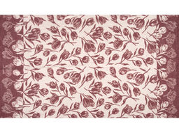 18С195-ШР/у. 80*125 Полотенце "Тюльпаны" цв. 93 рис. 98 бордо