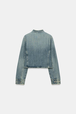CHAQUETA DENIM TRF ENTALLADA BOTONES / ?ndigo - Zara фото 6