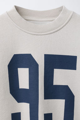 NUMBER PRINT SWEATSHIRT - Zara фото 3