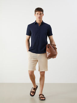 Regular Fit Dokulu Erkek ?ort