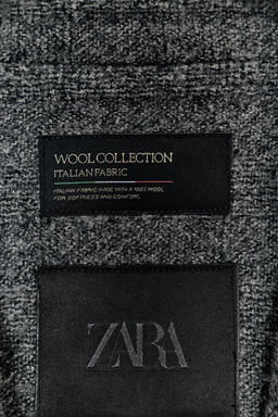 100% WOOL CHECK COAT ZW COLLECTION LIMITED EDITION - Zara фото 6