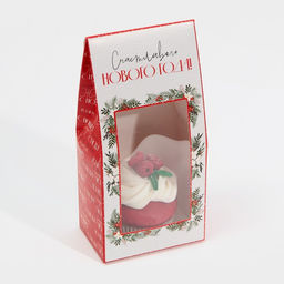 Цена за 5 шт. Коробка складная новогодняя «Счастливого Нового года», 9×19×6 см