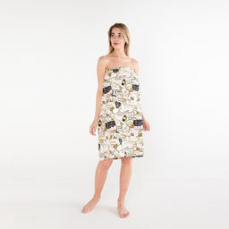 Полотенце банное Этель Девичник парео 80х144см, вафля 200г/м2, 100% хл  фото 3