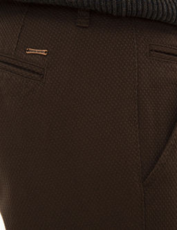 Kahverengi Slim Fit Kanvas Pantolon - Pierre cardin фото 4