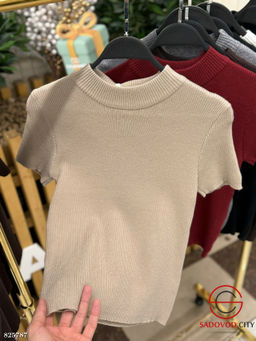 Футболка женская однотонная