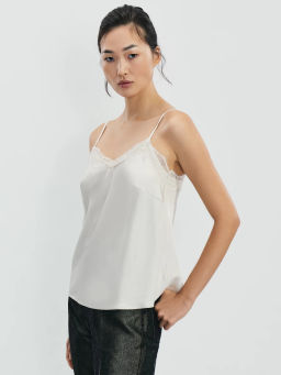 Блузка-топ с кружевом / Zarina