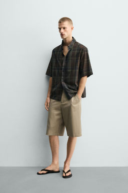 CAMISA REGULAR FIT CUADROS / Marr?n - Zara фото 4