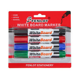 Набор маркеров для флипчарта, 4 цвета, 3 мм, блистер