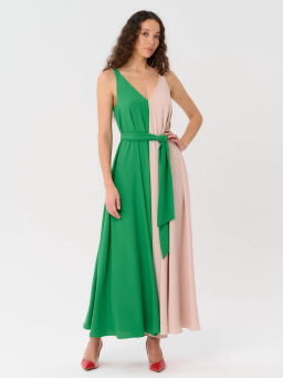 Платье женское 12421-35021 beige-green
