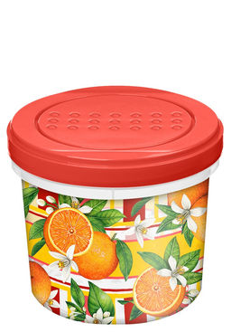 Цена за 2 шт. Банка с завинчивающейся крышкой "Асти" 0,7л с декором "Сицилия" (красный) 223134906/04,,