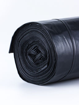 Мешки для мусора в рулоне 300 л,черные, ПВД,  толщина 60 мкм, 10 штук