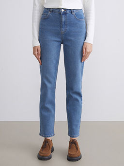 Mom Fit Kad?n Jean Pantolon
