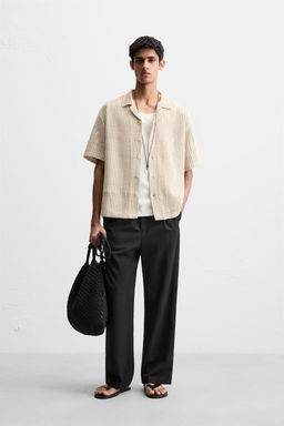 OPEN JACQUARD SHIRT - Zara фото 7