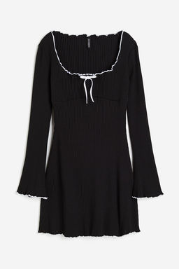 Vestido en punto de canale - H&m фото 4