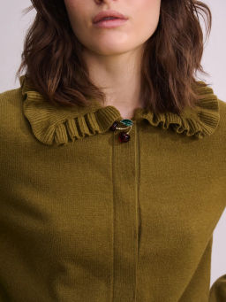 Вязаный кардиган с декоративной пуговицей / Zarina