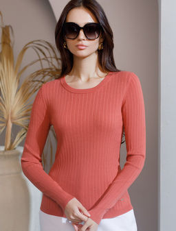 Джемпер тонкой вязки из вискозы с нейлоном