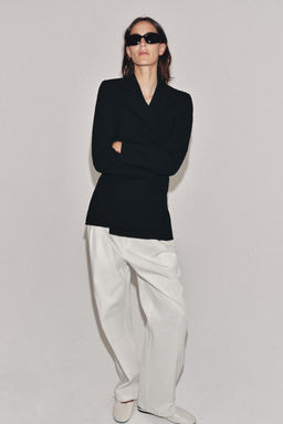 BLAZER SLIM CON LANA ZW COLLECTION LIMITED EDITION / Negro - Zara фото 7