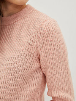 Bisiklet Yaka D?z Uzun Kollu Hamile Triko Kazak