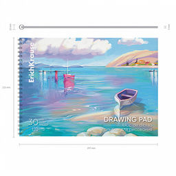 Цена за 2 шт. Альбом для рисования с пластиковой обложкой на спирали ErichKrause Art Spirit, А4, 30 листов фото 4