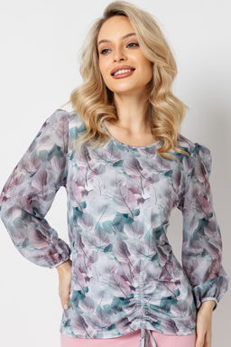 Блузка женская 7021/23/Серый, розовый