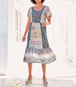 Платье, голубо-розовое