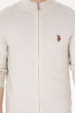 Мужской базовый трикотажный кардиган Stone Melange Неожиданная скидка в корзине - U.s. polo assn фото 6