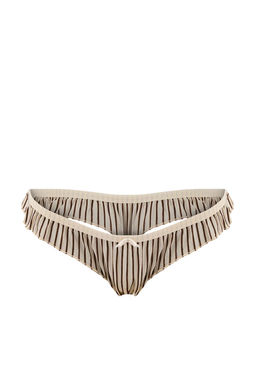 Kahverengi-Cok Renkli 3lu Tul Cizgili Tanga Kulot THMSS26KU00012