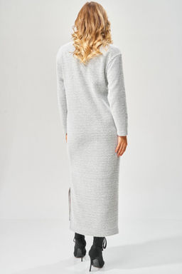Платье LAIKONY 573 серый диагональ  фото 3