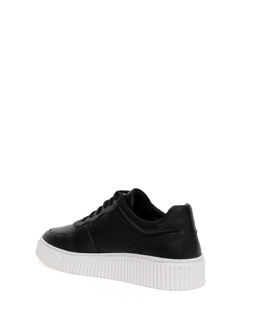 Siyah %100 Deri Casual Ayakkab_