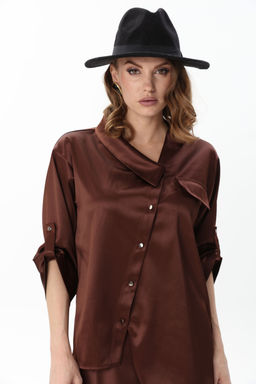 Жакет NIKVA н902-12 шоколад  фото 5