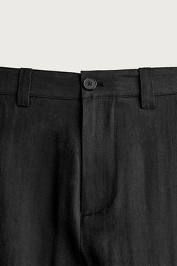 PANTAL?N FLUIDO PLIEGUES LATERALES / Negro - Zara фото 13