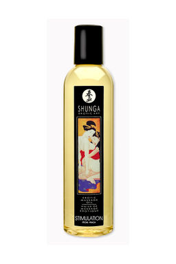 Масло массажное для тела Shunga Активный персик (Stimulation. Peach), 240 мл.
