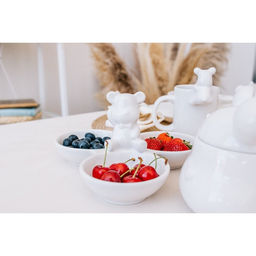 Менажница Доляна «Мишка Отто», 20.5×10 см, 3 ячейки, доломит, белая  фото 3