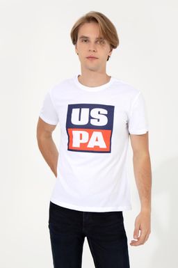 U. S. Polo Assn Мужская белая футболка с круглым вырезом - U.s. polo assn фото 3