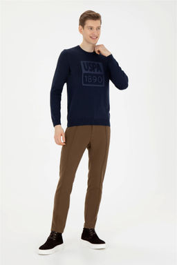 U. S. Polo Assn / Мужской темно-синий свитер - U.s. polo assn фото 4