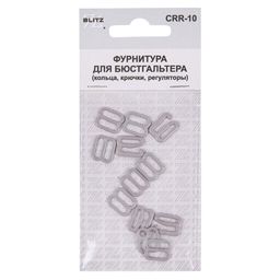BLITZ CRR-10 набор фурнитуры металл 10 мм 5 х 12 шт 06 серый