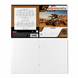 Цена за 200 шт. Тетрадь школьная ученическая ErichKrause 5 Elements, 18 листов, линейка (в плёнке по 10 шт.) фото 19