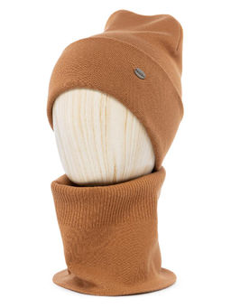 Шапка жен. виск+каш+нейл LB-C57010 sand - Labbra фото 6