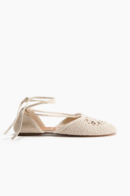 Bailarinas efecto crochet