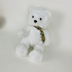 Мягкая игрушка Мишка с плетёным украшением на шее 30 см (арт. 9575/30) - Storyland фото 2