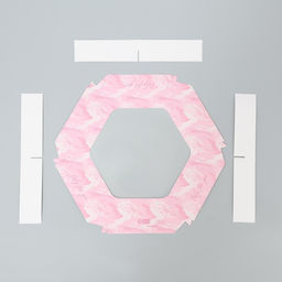 Цена за 5 шт. Коробка кондитерская складная, упаковка «Зефир», 23×20×4 см