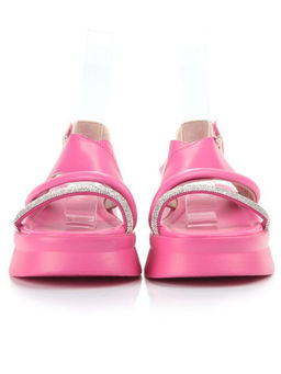 08-PEQ210-3 PINK Босоножки женские (натуральная кожа)