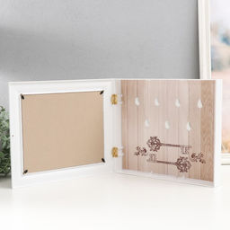 Ключница закрытая "Листья" 26,5х31,5 см Белый